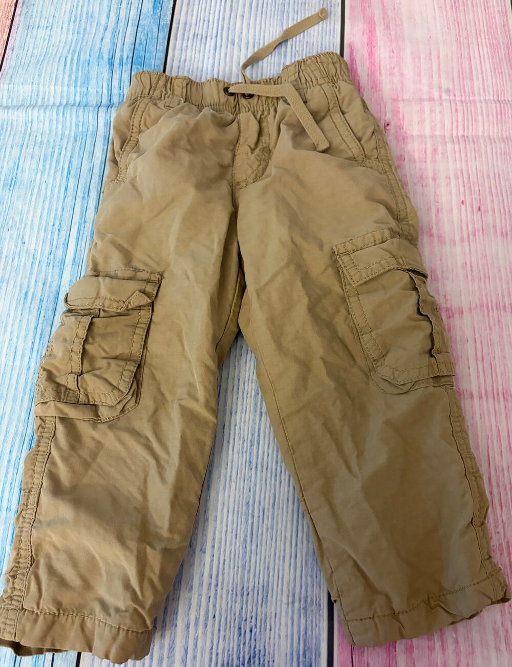 Gymboree Boys Khaki Cargo Pants 18-24 Months VGUC
